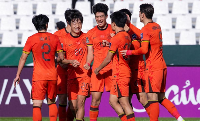 中国U23男足逆风翻盘2-2战平泰国队 备战亚运会首