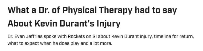 杜兰特膝伤风险分析：复出前景与季后赛影响